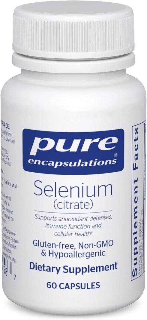 Pure Encapsulations Selenium (Citrate) - Immune System Support & Cellular Health - 60 Capsules