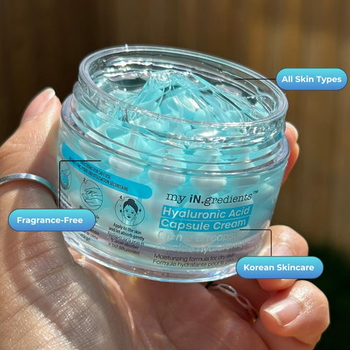 masque BAR My Ingredients Hydrating Face Moisturizer Capsule Creams - Shea Butter, Niacinamide, Hyaluronic Acid, 50ml