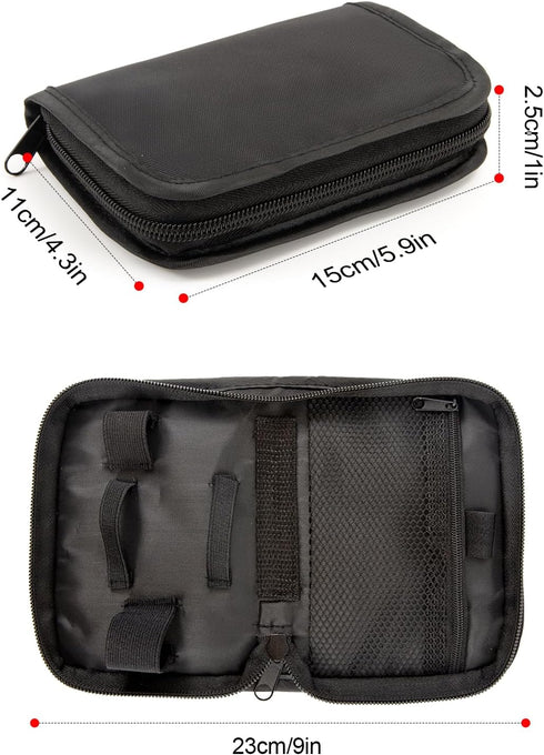 Diabetic Supplies Travel Case,Diabetic Organizer Carrying Case Kit, Waterpoof Heavy Duty Storage Bag for Storage Carrying Glucose Meter and Other Diabetic Supplies (Bag Only),Black