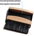 Mini Broom and Dustpan Set, Small Metal Dustpan and Brush for Home Office, Desktop, Pet Care, Black