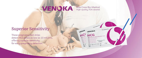 10 x Early Pregnancy Test Strips, Super Sensitivity 10 MIU/mL