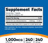 Nutricost Vitamin B12 (Methylcobalamin) 1000mcg, 240 Capsules - Vegetarian, Non-GMO & Gluten Free B12 Supplement