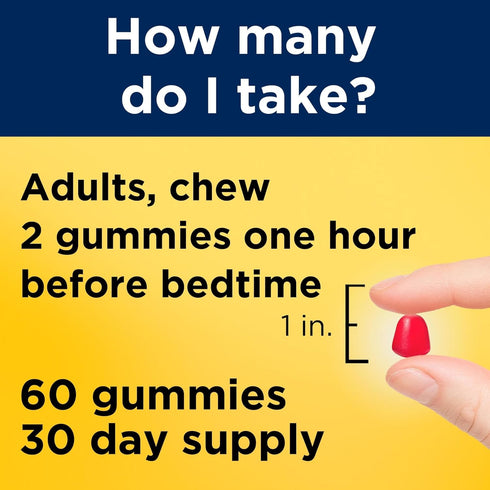 Nature Made Melatonin 10mg Gummies, Maximum Strength Sleep Aid for Adults, 60 Count, 30 Day Supply