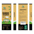 Pack 4 Isshah Kids Bamboo Toothbrushes Biodegradable Handle BPA Free Eco Friendly Children Size