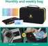 Organize Rx 3 Lockable Monthly Pill Organizer Times a Day, One Month Pill Box with Child Lock, Weekly Travel Bag