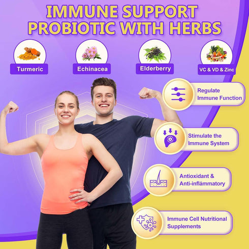 Probiotics for Women & Men, 120 Billion CFUs, Prebiotics for Gut Health, 45 Day Supply