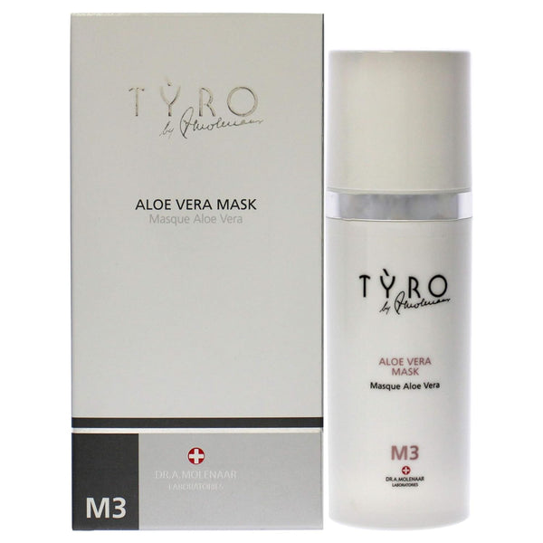 TYRO Aloe Vera Mask - 1.69 Oz - Calming Overnight Mask for Face, Neck, and Décolleté - Restores Moisture Barrier