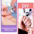 Utopia Care Cuticle Pusher Tool & Spoon Nail Cleaner - Professional Stainless Steel Remover & Cutter, Silver