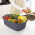 Multi-Purpose Plastic Cleaning Caddy with Handle - Shower Caddy Organizer/Storage Basket for Bathroom Supplies and