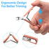 Mudder 3 Packs Cuticle Nippers Cutter Tool - Stainless Steel Nail Cuticle Trimmer Remover with Pointed Blade