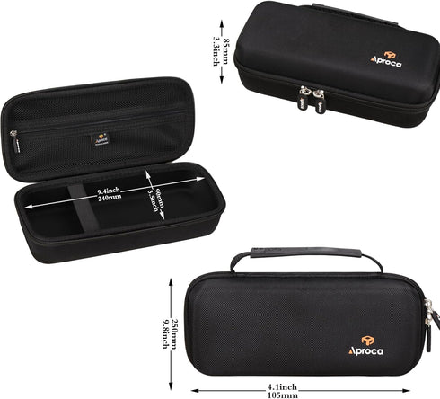 Aproca Hard Travel Storage Case, Black, compatible with Waterpik WF-02 Cordless Flosser and Accessories