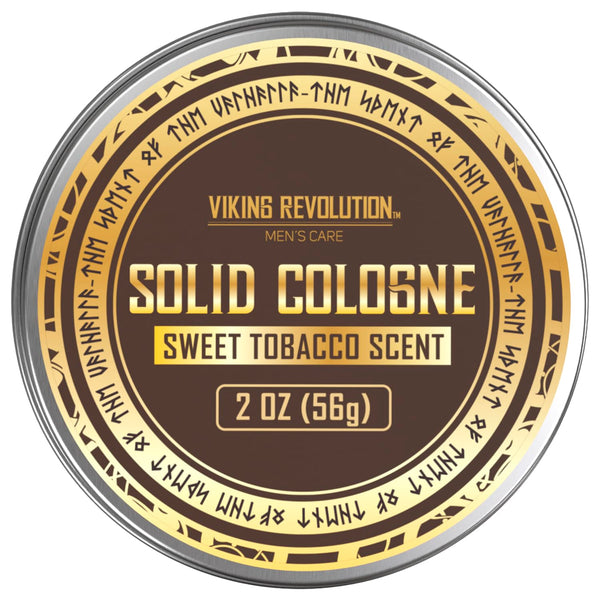Viking Revolution Sweet Tobacco Solid Cologne for Men, 2 Oz - Travel Cologne Balm (1 pack)