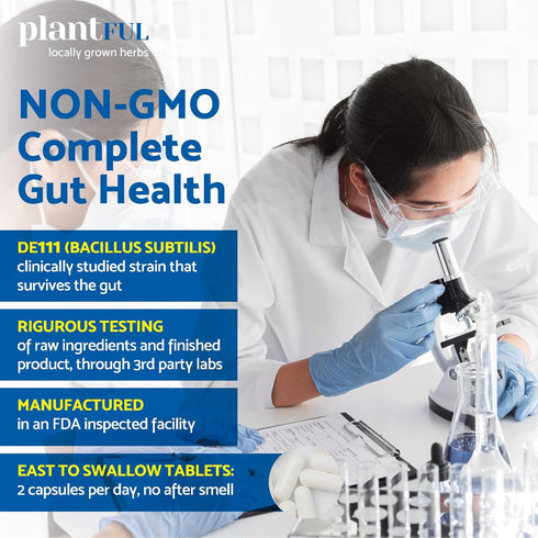 4-in-1 Pre Post Probiotics & Digestive Enzymes, 60 Non-GMO Capsules, Complete Gut Health & Digestive Support for Women