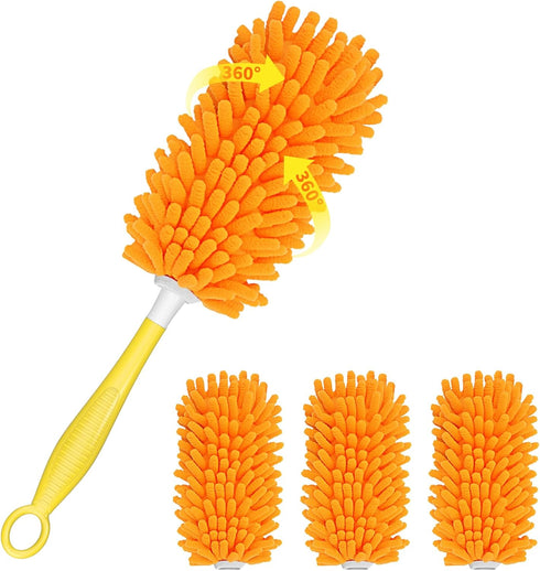 SetSail Dusters for Cleaning Compatible with Swiffer Small Microfiber Duster Refills 4pcs