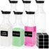 Legrape 6 Pack Laundry Detergent Dispenser, 54oz Plastic Fabric Softener Dispenser for Powder