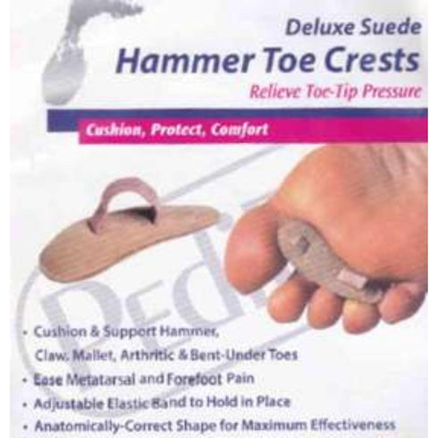 Hammer 3/Pack PediFix Toe Crest Suede Medium Left
