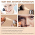 AirBrush Foundation Spray, Silky Mist Makeup Set with Brush, Full Coverage Foundation for Smooth Radiant Finish (#02