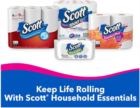 Scott ComfortPlus 24 Count (Pack 1) Scott Extra Softa Double Roll Bath Tissue, Toilet Paper