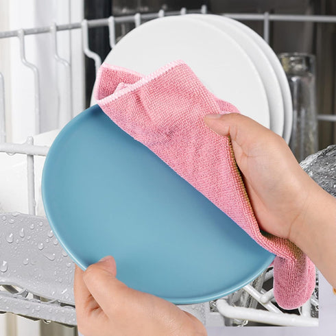 6pcs Stainless Steel Scrubber, 2pcs Heavy Duty Scrub Sponges, 1pcs Dish Clean Towel