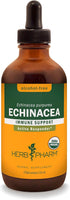 Herb Pharm Certified Organic Echinacea Root Liquid Extract, 4 Ounce for Immune System Support
