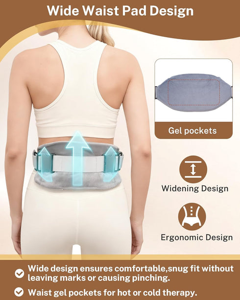 Pack, Cesarean Recovery Belt C-Section Belly Binder with Hot & Cold Therapy Gel Adjustable Postpartum Wrap for Post-Op