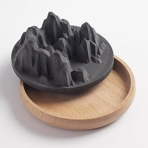 Z Zenstone Mountain Peaks Passive Aroma Diffuser Modern Home Dcor & Essential Oil Diffuser (Onyx)