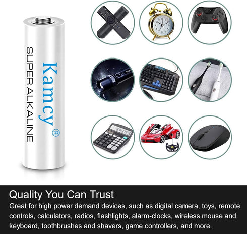 AAA Batteries 100 Pack - Alkaline Triple A Batteries, Ultra Long-Lasting 1.5V LR03 Bulk with 10-Year Shelf Life