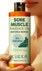 Sore Muscle Massage Oil 3.38 Oz, Moisturizing & Relaxing for Full Body Massage, 100% Natural Body Oils