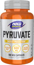 NOW Sports Nutrition, Pyruvate (Pyruvic Acid) 600 mg, Energy Production, 100 Veg Capsules