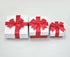 Paialco Jewelry Package Paper Gift Box - Red Ribbon Bow-Knot, 3.75 x 3.75 Inches