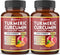 2 Packs Turmeric Curcumin + Apple Cider Vinegar Capsules, 90 Capsules Each, 6 Month Supply with Ashwagandha & Ginger