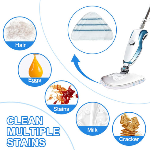 Set, 4 Pack 4 STM-500, STM-700 Reusable Steam Mop Pads Steam Mop Pads & Universal Microfiber Cloths, Compatible