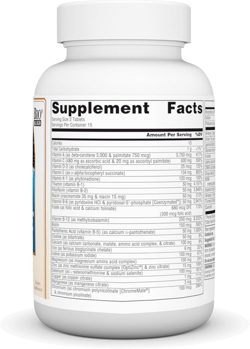 Source Naturals Life Force Multiple Daily Multivitamin High Potency Essential Vitamins, Minerals, Antioxidants & Nutrients - Energy & Immune Boost - 30 Tablets