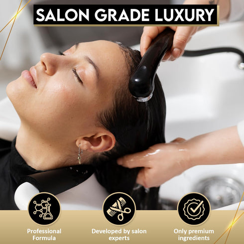 KizaiaCare Keratin Hair Treatment, Anti-Dandruff Shampoo, Moisturizing & Smoothing for All Hair Types