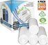 Small Trash Bags CCLINERS, 1.2 Gallon, 240 Small Clear Garbage Bags for Mini Bathroom