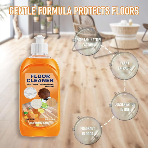 Omexry (2PC) Floor Cleaner, Powerful Decontamination Floor Cleaner, Orange Floor Cleaner, Multipurpose Floor Cleaner