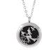 Aromatherapy Essential Oil Diffuser Necklace, Stainless Steel 30MM Magnetic Locket with Refill Pads
