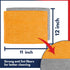 Microfiber Cleaning Cloth - (12x11 inches) High Performance - Ultra Absorbent Weave Traps Grime & Liquid for Streak-Free Mirror Shine - Lint Free Towel - 12x11 Inch (Pack of 8) by USANOOKS