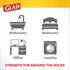 Glad Trash Bags, Medium Drawstring Garbage Bags, 8 Gallon, 26 Count, White, Fragrance Free, Pack May Vary