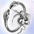 Romi Male Penis Ring Stainless Steel Cockrings Smooth Snake-Shaped Delay Glans Ring Testicles Stimulates Erection