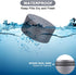 Daily Metal Pill Box, Waterproof Travel Container, Round Aluminum Alloy Organizer for Vitamins, Fish Oil