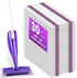Pure Realm Wet Jet Refills Compatible with Swiffer Wet Pads Refills Hardwood