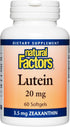 Natural Factors Lutein 20mg, 60 Soft Gels, Antioxidant for Eye Health