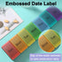 Wopanxye 7 7-Compartment 7-Color Weekly Pill Organizer, Days Portable Travel Pill Box, Medicine Planner Dispenser, Easy