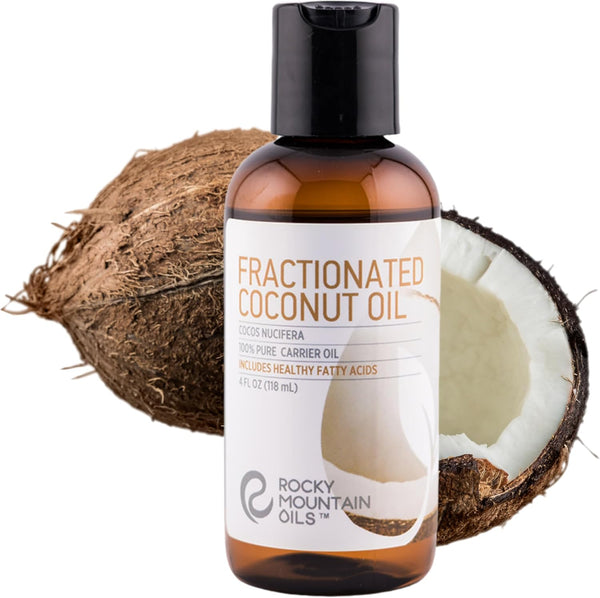 Rocky Mountain Oils - Fractionated Coconut Oil (FCO), 4oz, 100% Pure and Natural Carrier Oil