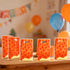 SAVITA 50pcs 25x16.5cm/9.8x6.5in Anime Theme, Plastic Party Favor Goodie Candy Treat Snack Gift Bag with Handles Yellow