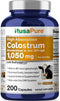 NusaPure Colostrum 1050mg, 30% IgG, 200 capsules, Non-GMO, Soyfree, with Bioperine