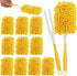THNIOI 12 Pcs Chenille Dust Mop Replacement Pads Set with 2 Handles, Washable
