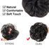 MORICA 2PCS Messy Bun Hair Piece, Fake Hair Messy Bun Scrunchies for Thin Hair, Curly Wavy Synthetic Chignon Ponytail