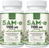 1100mg SAM-e (S-Adenosyl-L-Methionine) Supplement - Highest Concentration of Active S,S Form Same for Mood, Joint &